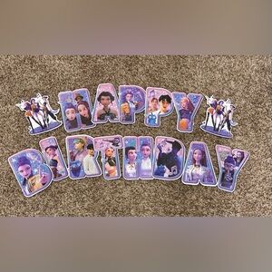 2 pack- K Pop Demon Hunter Birthday Decorations